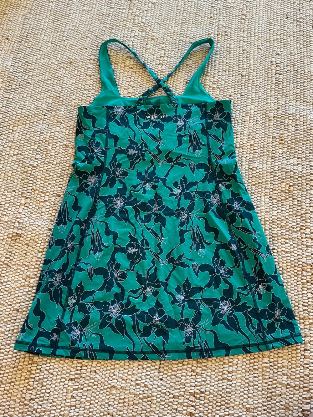 Wild Rye Parker Action green and Black Dress in ALHAMBRA AQUILA BLOOM size 4 - Picture 4 of 9